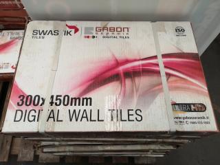 450x300mm Ceramic Wall Tiles, 8.1m2 Coverage