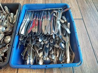 Large Quantity of Commercial Cutlery