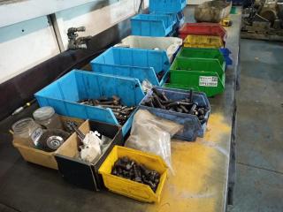 Large Lot of Parts Bins and Parts
