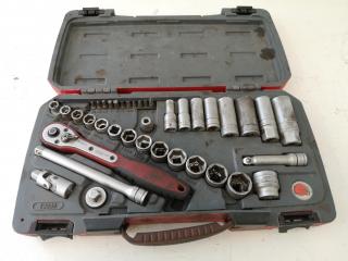 Teng Tools 39-Piece 3/8" Drive Socket Set w/ Case