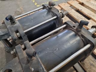 Pair of Pneumatic Rams