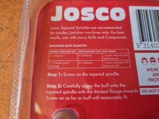 4x Josco 14x2mm Tapered Spindles, New