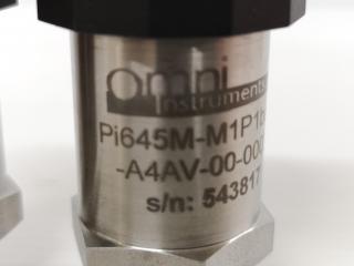 2x Omni Instruments Pi600-Series Industrial Pressure Transducer Sensors
