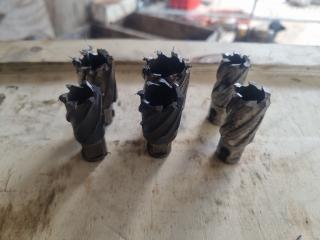 6 Assorted Size Annular Cutters.