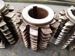 5 x Gear Hobber Cutters