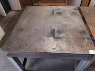 Steel Top Workshop Table