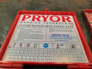 Pryor Steel Type Letter & Figure Marking Kits
