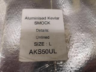 Aluminised Kevlar Smock, Size Large, for High Heat Work
