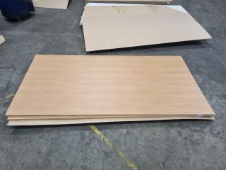 2 Panels of Wood Grain Laminated MDF (25mm)