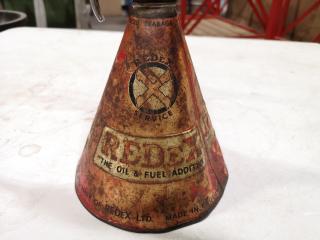 Vintage Redex Service Oil Can Dispenser