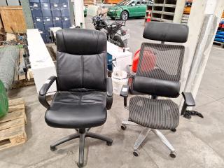 2 Office Gas Lift Chairs