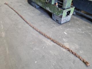 Large Single Leg Lifting Chain, 4.5m Length