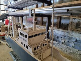 Steel Custom Built Model of Fishing Vessel Kotuku