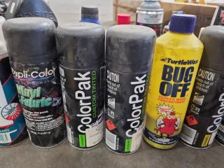 Assorted Automotive Oils, Paints, Additives, Strippers, & More