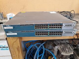 2x Cisco Catalyst 3560 X-Series Gigabit PoE Switches