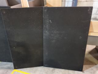 5x Black Bulletin Boards, 1200x800mm Size