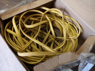 Partial Roll of ASi Flat Cable EPDM Yellow Electrical Cable