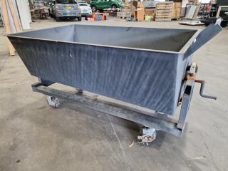 Heavy Duty Mobile Tipping Scrap Bin Trolley