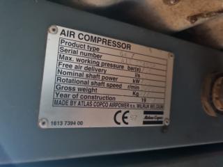 Atlas Copco GA7 Rotary Screw Compressor (Faulty)