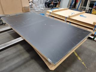 2 Sheets of Laminex Black Woodgrain MDF (2440x1220x18mm)