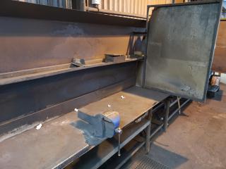 Long Heavy Steel Workshop Welding Bay Workbench
