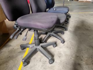 5x Office Gas-Lift Desk Chairs