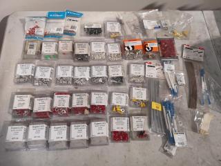 Assorted Electronic End Terminals, Covers, & More