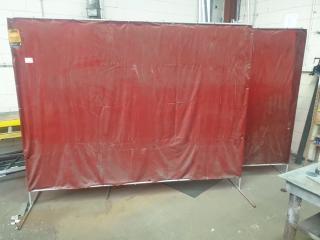 2 Large Welding Safety Screens