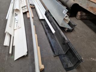 Mixed Lot of Plastic, Wood, Metal Building Lengths