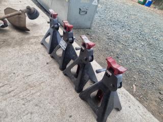 Set of 4 Team Mechanic 3 Ton Jack Stands 