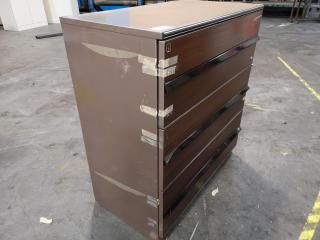 Vintage 3-Door Office File Cabinet