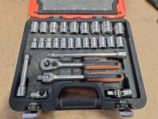 Bahco 40-Piece 1/2" Drive Combined Socket & Spanner Set