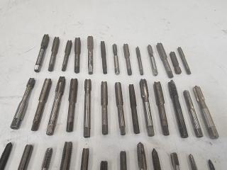 Large Assortment of 38 HSS Pipe Tapers