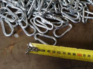 Large Lot of 50mm Spring Hooks