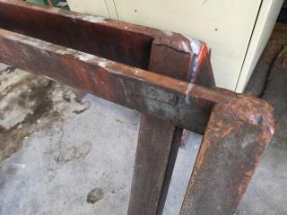 2x Heavy Duty Steel Workshop Horses