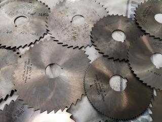 20x Assorted Slitting Milling Cutter Blades, Imperial Sizes