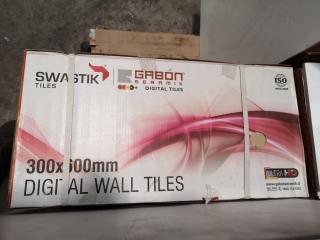 600x300mm Ceramic Wall Tiles, 9.0m2 Coverage