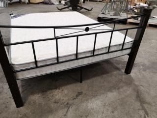 Queen Size Bed Frame and Mattress