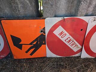 7 x Road Works Signs 