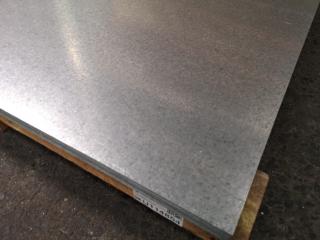 38x Galvanised Steel Sheets, 2440x1220x0.9mm Size