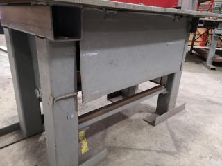 Heavy Steel Topped Workbench