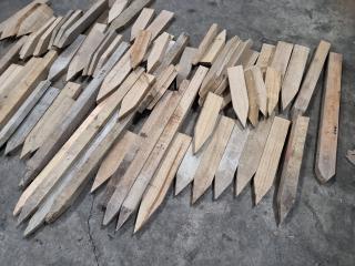 Various Wooden Stakes