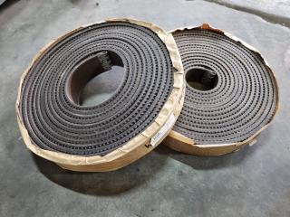 2x Industrial Conveyor Belt Rolls
