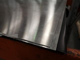 2x Large Sheets of Stainless Steel