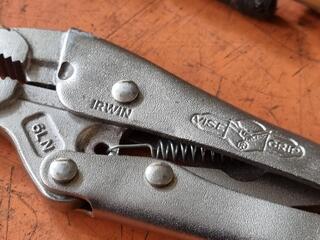 7x Assorted Vice Grip Type Clamps