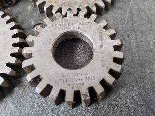 5 x Gear Shaper Cutters 