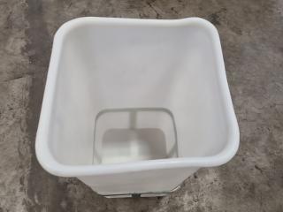 Food Grade Plastic Bin w/ Trolley