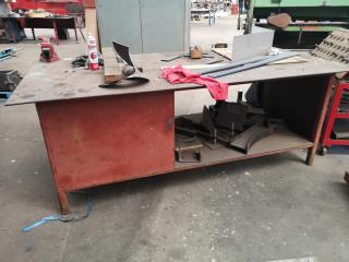 Heavy Duty Steel Topped Workbench