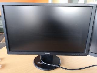 2x Acer 20-Inch LCD Computer Monitors