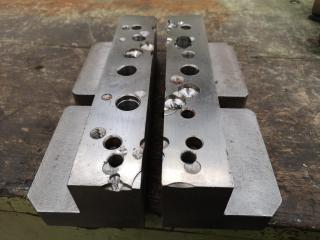 Pair of Metal Milling Mounting Braces